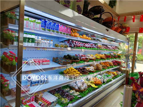 深圳市布吉百鴿路水果超市保鮮柜案例